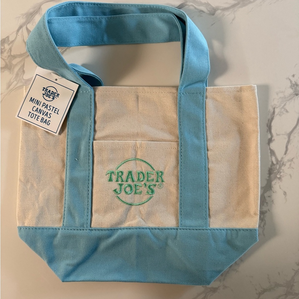 Trader Joe’s pastel mini Tote Bag